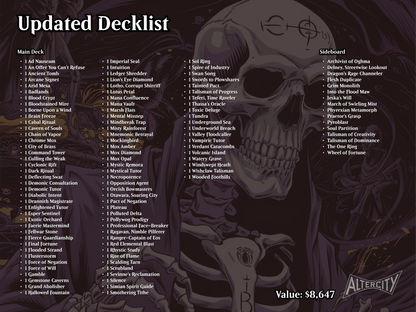 Tymna / Kraum Full Custom MTG cEDH Altered Art Commander Deck | 100 cards, 16 sideboard cards and 10 tokens - English and High Quality